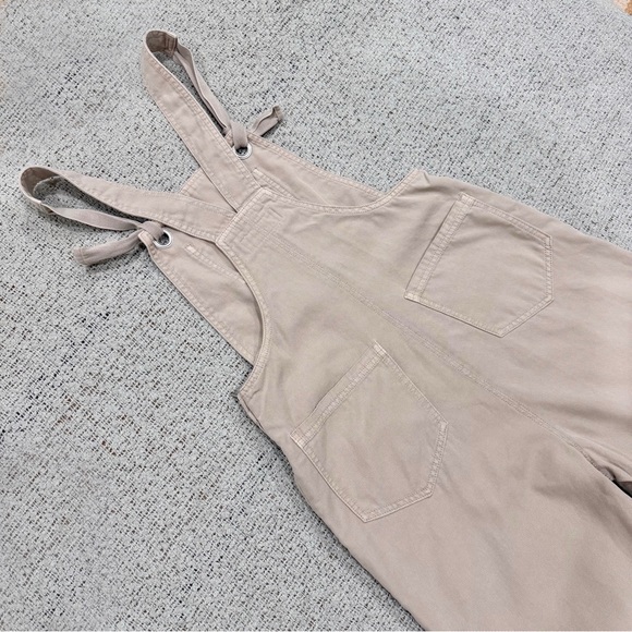 Anthropologie ivory wide-leg overalls size XS - Picture 3 of 10